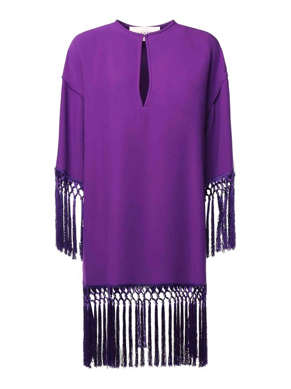 VALENTINO GARAVANI: ニーレングスドレス - 膝丈ドレス - フクシア