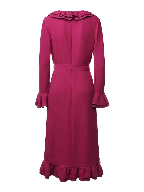 VALENTINO GARAVANI: ニーレングスドレス online - 膝丈ドレス - フクシア