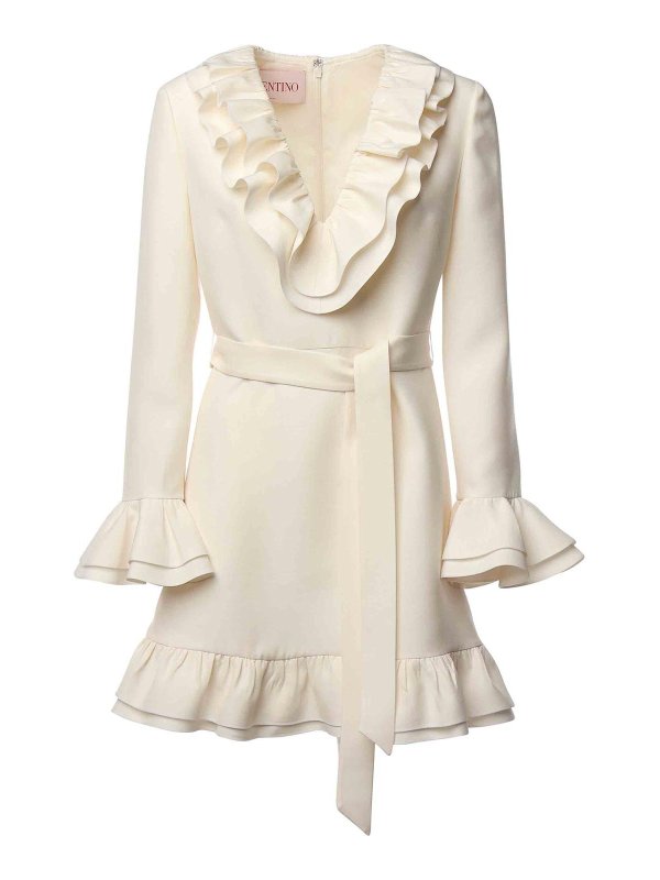 VALENTINO GARAVANI: Vestidos media pierna - Vestido Midi - Blanco