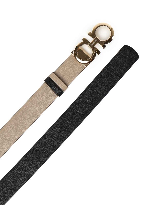 FERRAGAMO: belts online - Gancini Reversible And Adjustable Belt