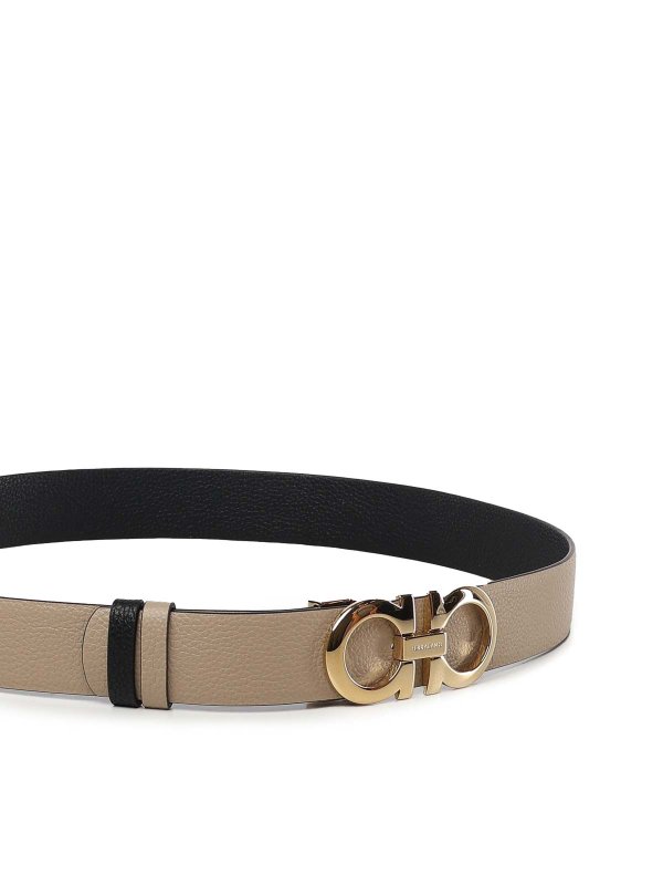 The Best Shops FERRAGAMO: belts - Gancini Reversible And Adjustable Belt