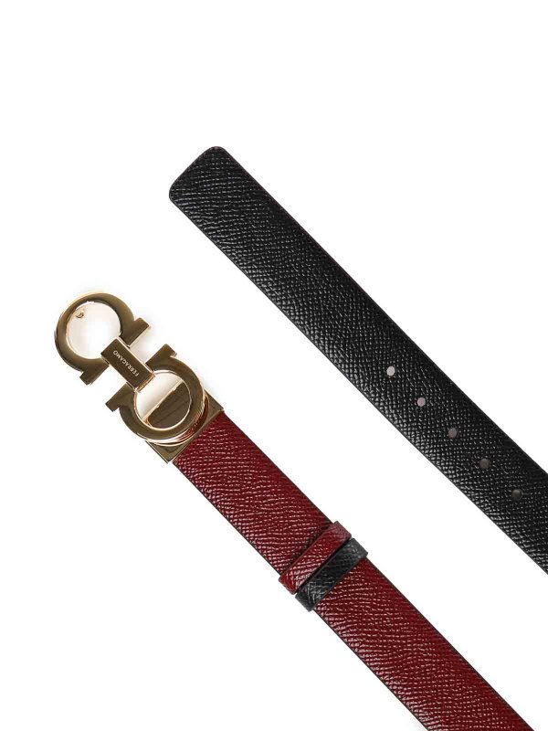 FERRAGAMO: belts online - Gancini Reversible And Adjustable Belt