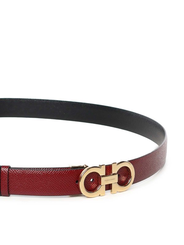 The Best Shops FERRAGAMO: belts - Gancini Reversible And Adjustable Belt
