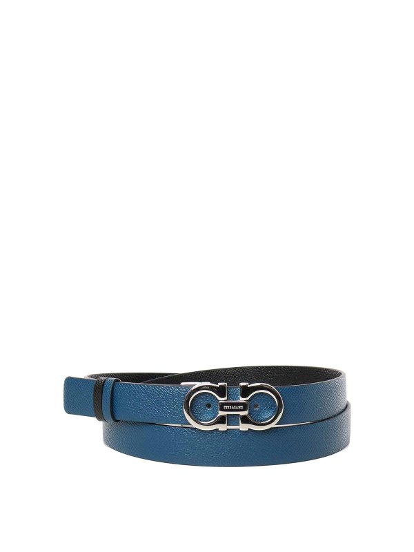 FERRAGAMO: ベルト - ベルト - ブルー