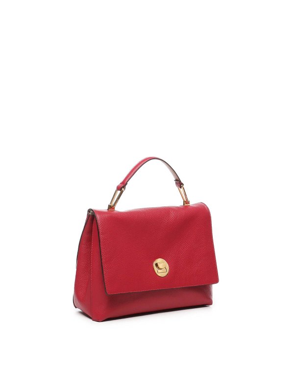 The Best Shops COCCINELLE: borse a tracolla - Borsa a mano Liya in pelle granata