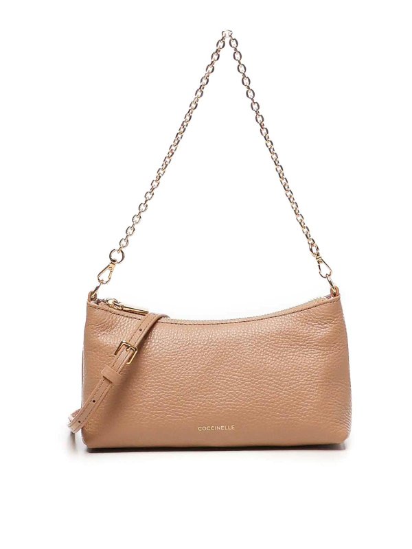 COCCINELLE: クロスボディバッグ - クロスボディバッグ - ヌードカラー