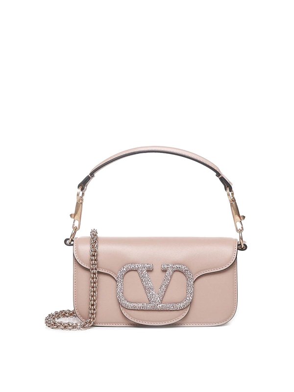 VALENTINO GARAVANI: クロスボディバッグ - クロスボディバッグ - ヌードカラー