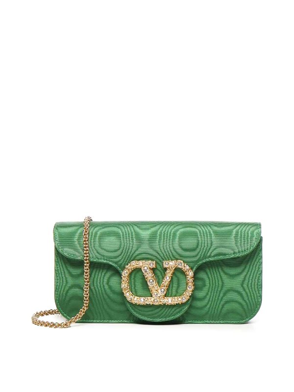 VALENTINO GARAVANI: Clutch - Pochette - Vert