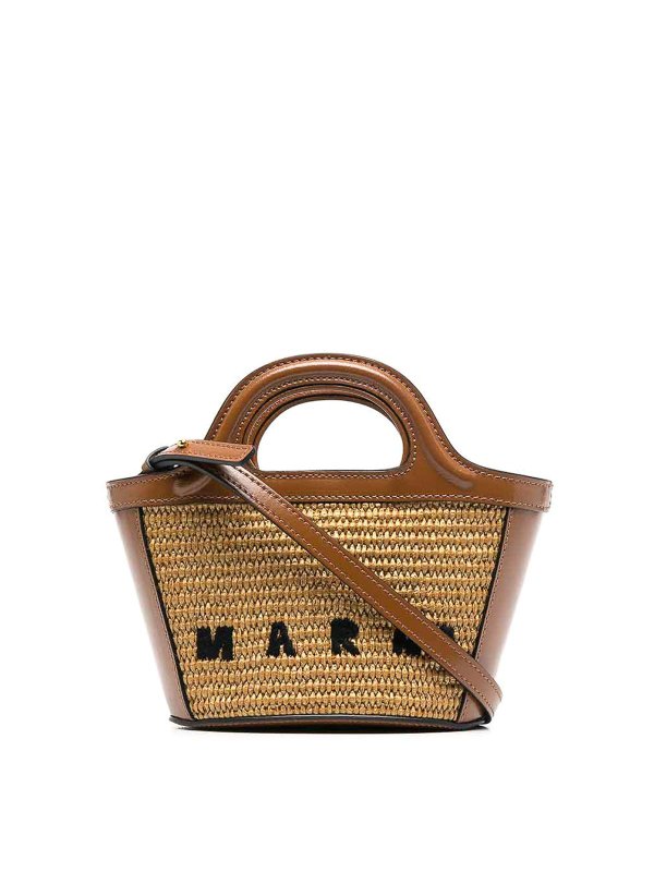 Marni: borse a tracolla - Borsa Tropicalia Brown