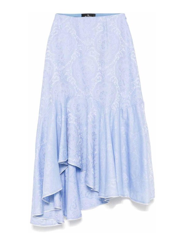 ETRO: ニーレングススカート＆ミディ丈 - 膝丈/ミディスカート - ライトブルー