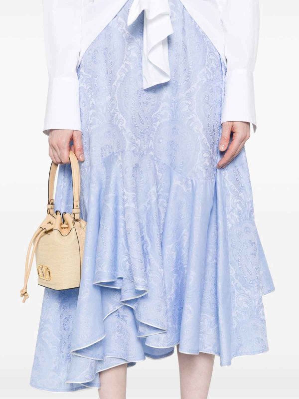 The Best Shops ETRO: ニーレングススカート＆ミディ丈 - 膝丈/ミディスカート - ライトブルー