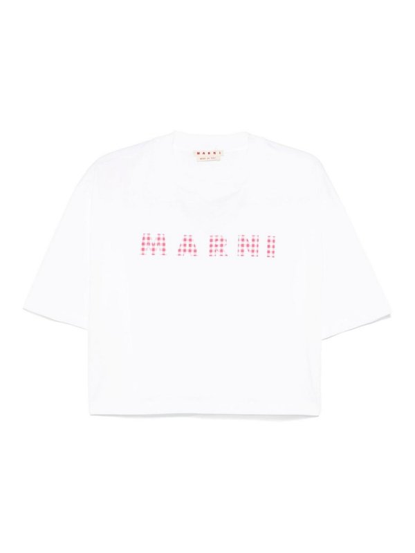Marni: Tシャツ - Tシャツ - 白