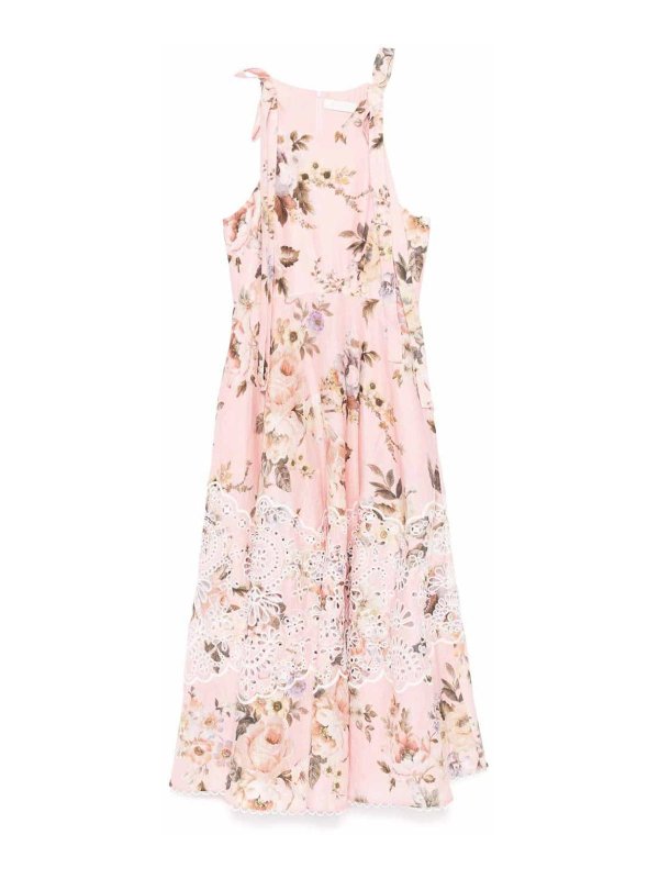 ZIMMERMANN: ニーレングスドレス - 膝丈ドレス - ヌードカラー