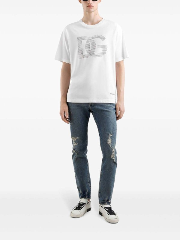 Tシャツ - 白 shop online: DOLCE & GABBANA