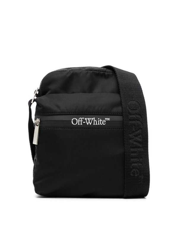 OFF-WHITE: クロスボディバッグ - クロスボディバッグ - 黒
