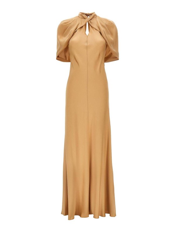 ALBERTA FERRETTI: Abendkleider - Maxikleid - Beige