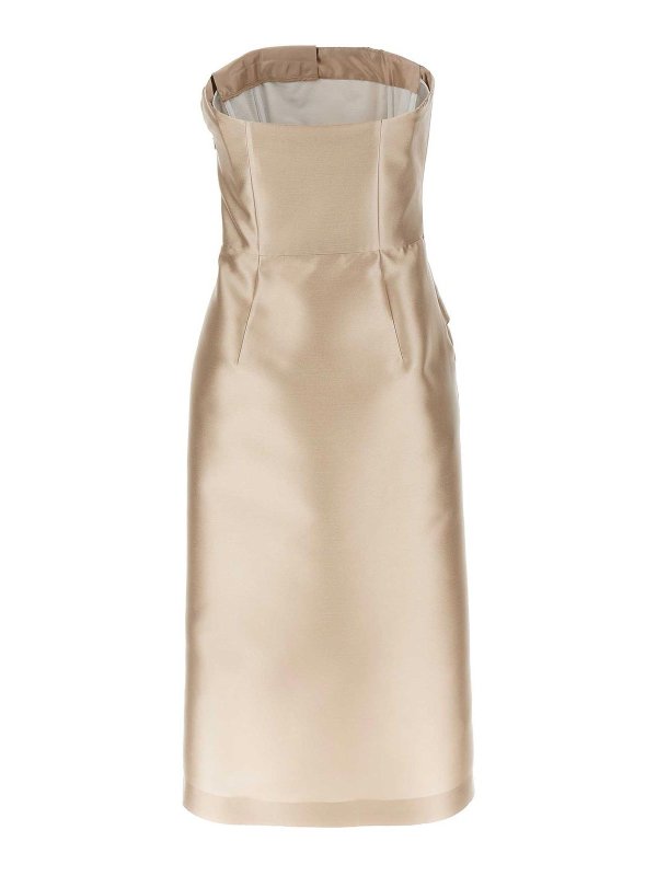 ALBERTA FERRETTI: maxi dresses online - Mikado Longuette Dress