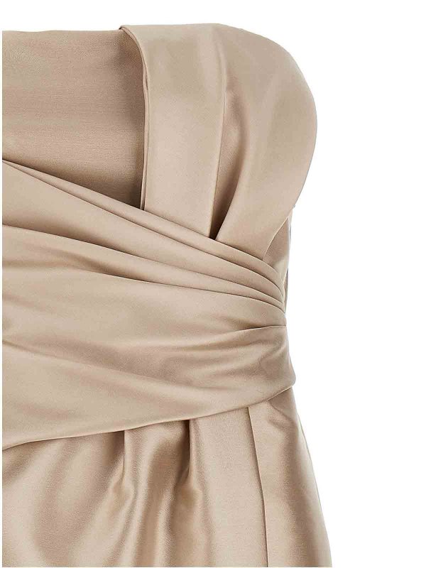 The Best Shops ALBERTA FERRETTI: maxi dresses - Mikado Longuette Dress