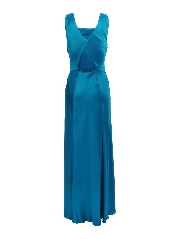 ALBERTA FERRETTI: Robe longueur genou online - Robe Au Genou - Bleu Clair