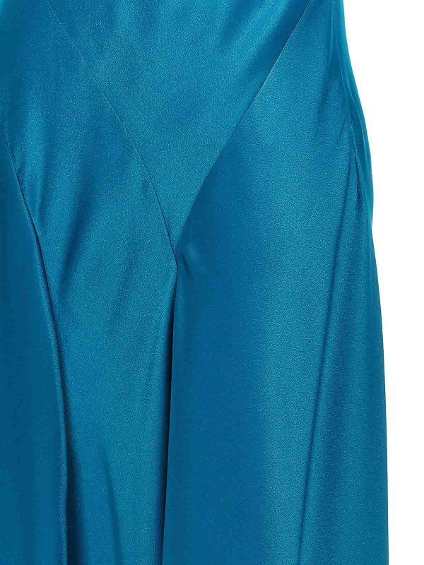 Robe Au Genou - Bleu Clair shop online: ALBERTA FERRETTI