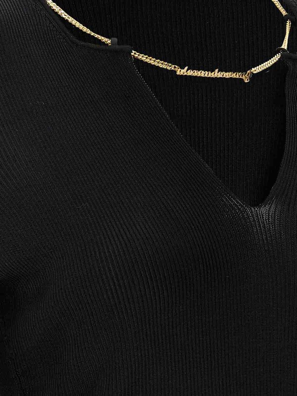 Gold Nameplate Chain Sweater shop online: ALEXANDER WANG