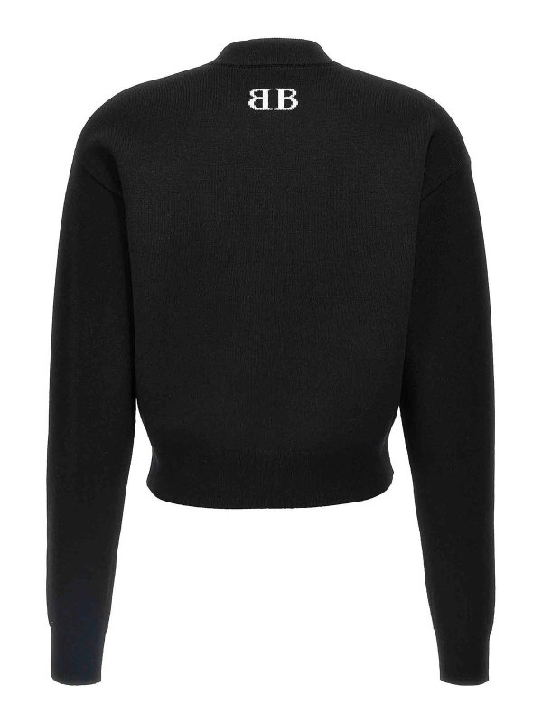 BALENCIAGA: crew necks online - Logo Sweater