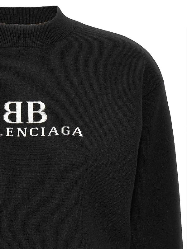 The Best Shops BALENCIAGA: crew necks - Logo Sweater