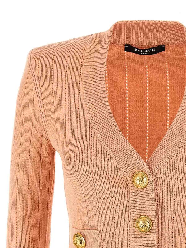 The Best Shops Balmain: Cardigans - Cardigan - Nude