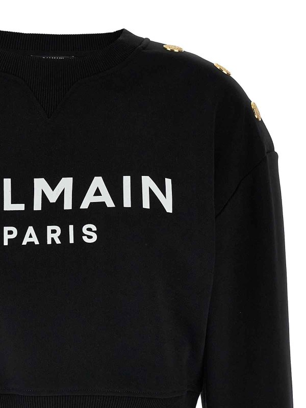The Best Shops Balmain: Sweatshirts & Sweaters - Logo Sweatshirt