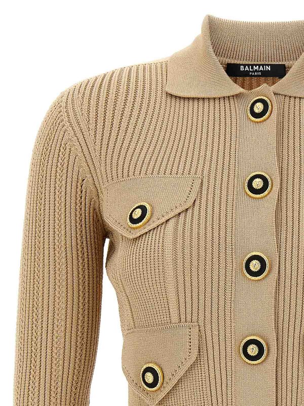 The Best Shops Balmain: cardigans - Ribbed Cardigan