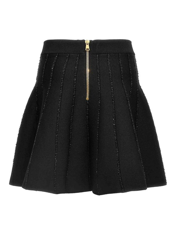 Balmain: mini skirts online - Sequin Skirt