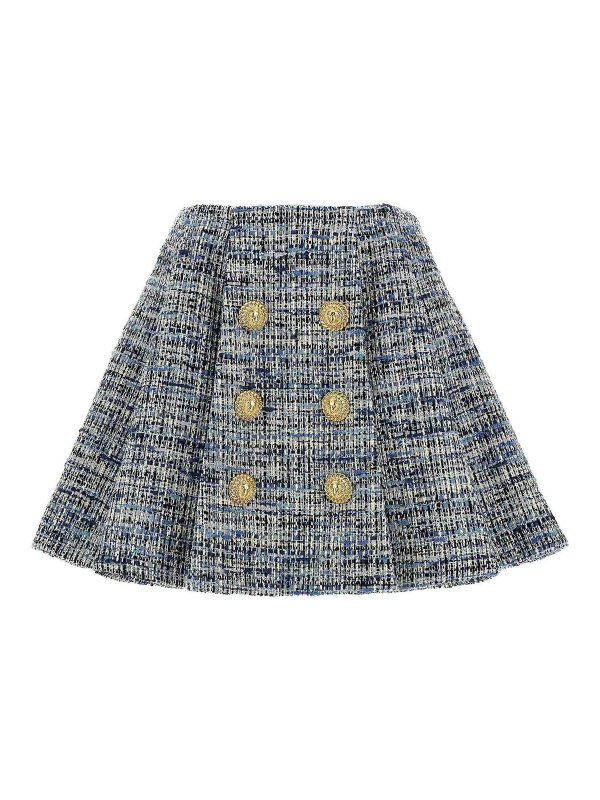 Balmain: mini skirts - Tweed Skirt