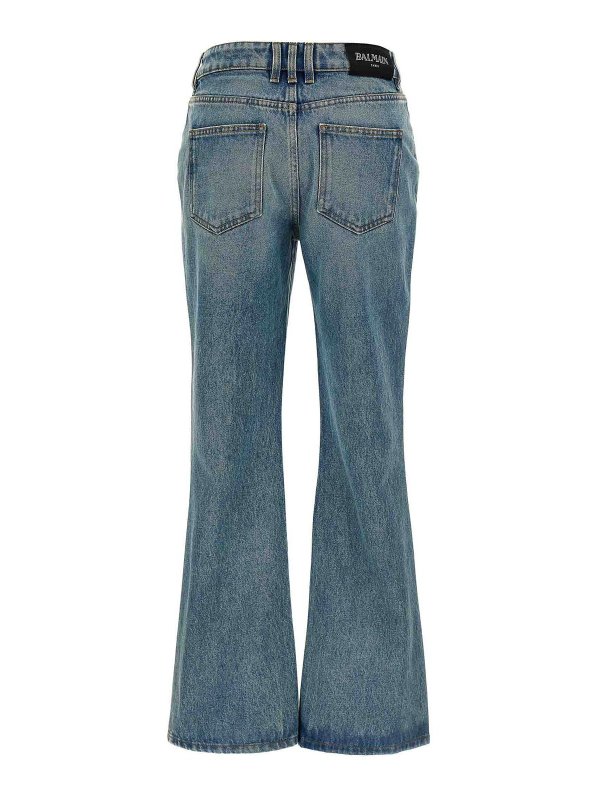 Balmain: ブーツカットジーンズ online - ブーツカットジーンズ - ブルー