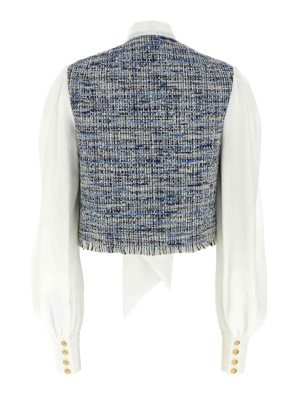 Balmain: shirts online - Tweed Shirt