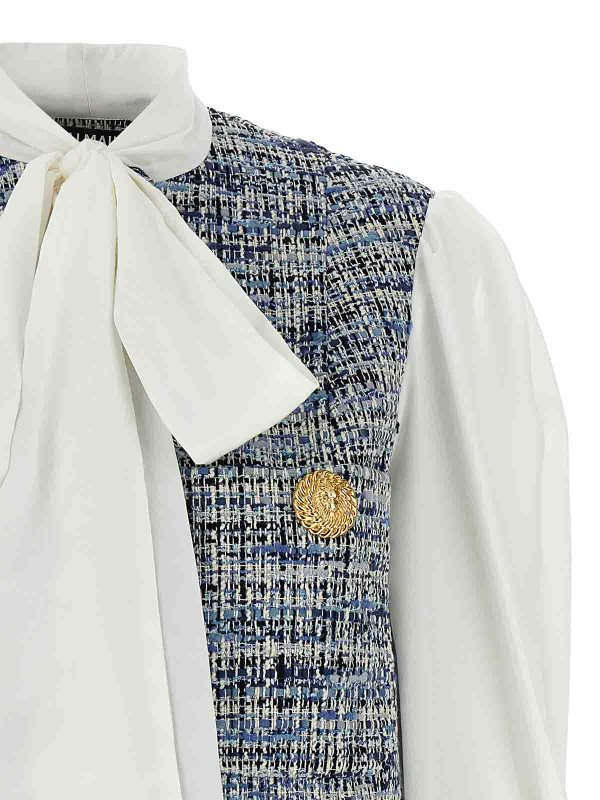 The Best Shops Balmain: shirts - Tweed Shirt