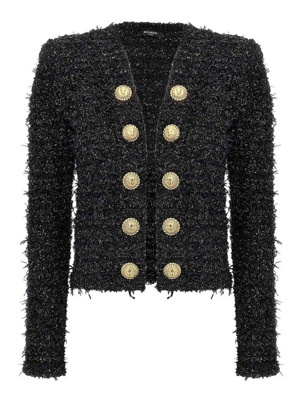 Balmain: Blazer - Blazer - Negro
