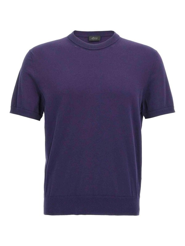 BRIONI: T-shirts - T-Shirt - Blau