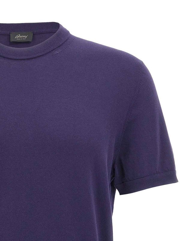 The Best Shops BRIONI: T-shirts - T-Shirt - Blau