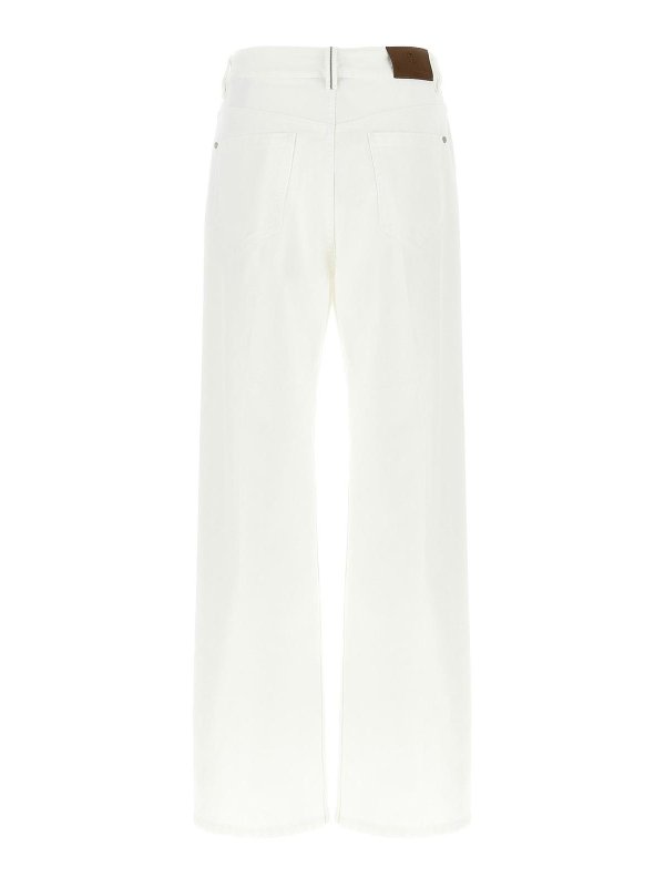 BRUNELLO CUCINELLI: Jeans boot-cut online - Jeans Boot-Cut - Blanco