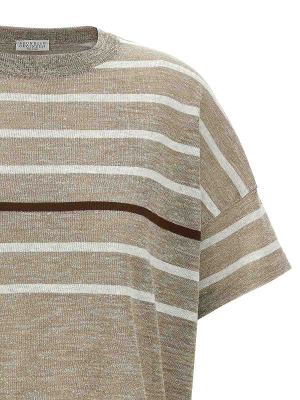 The Best Shops BRUNELLO CUCINELLI: Suéteres con cuello pico - Suéter Cuello Redondo - Multicolor