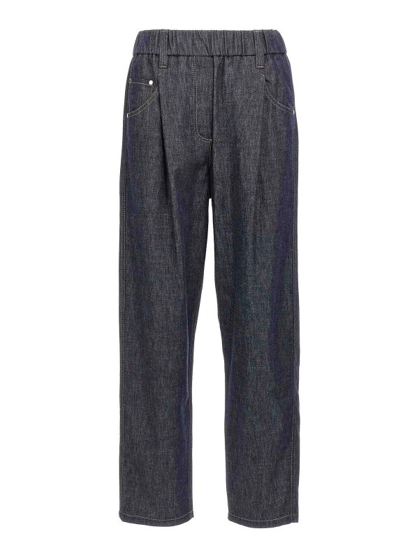 BRUNELLO CUCINELLI: Bootcut - Bootcut Jeans - Blau