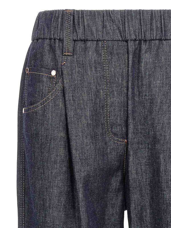 The Best Shops BRUNELLO CUCINELLI: Bootcut - Bootcut Jeans - Blau