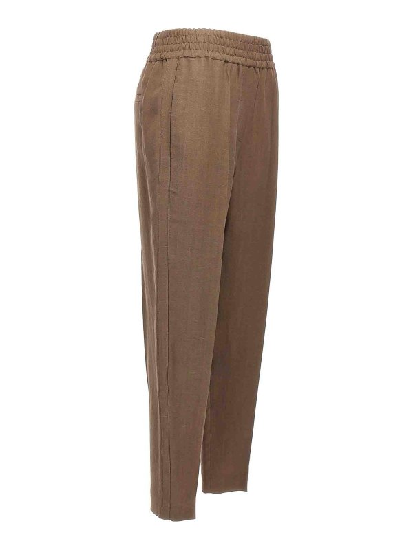 The Best Shops BRUNELLO CUCINELLI: カジュアルトラウザー - カジュアルパンツ - ブラウン