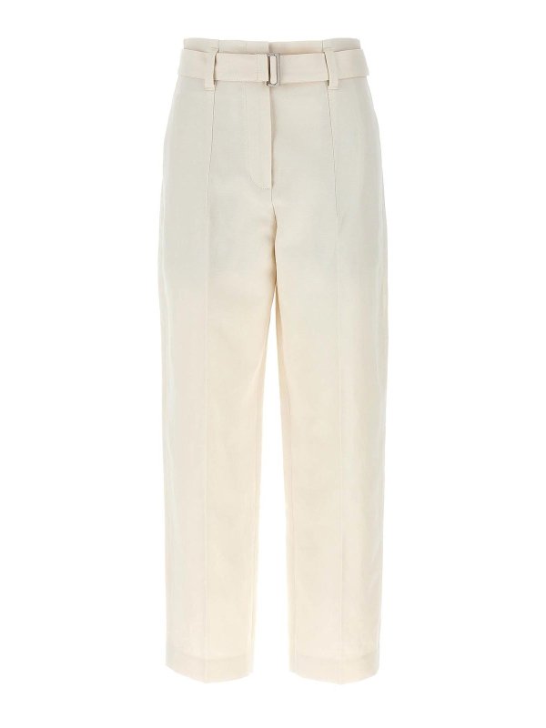 BRUNELLO CUCINELLI: カジュアルトラウザー - カジュアルパンツ - 白