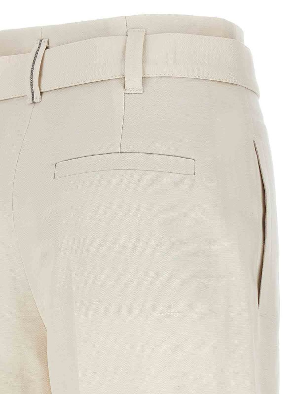 カジュアルパンツ - 白 shop online: BRUNELLO CUCINELLI