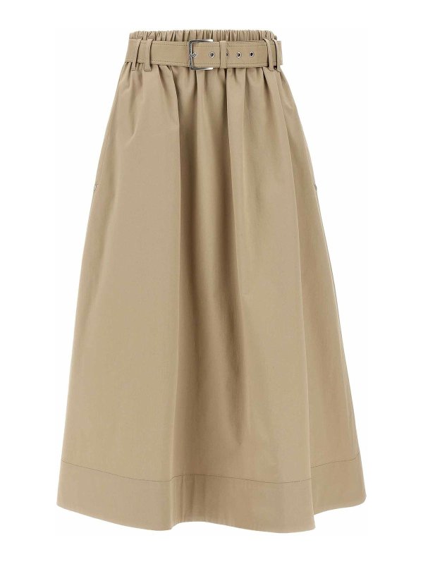 BRUNELLO CUCINELLI: Knee length skirts & Midi - Belt Skirt
