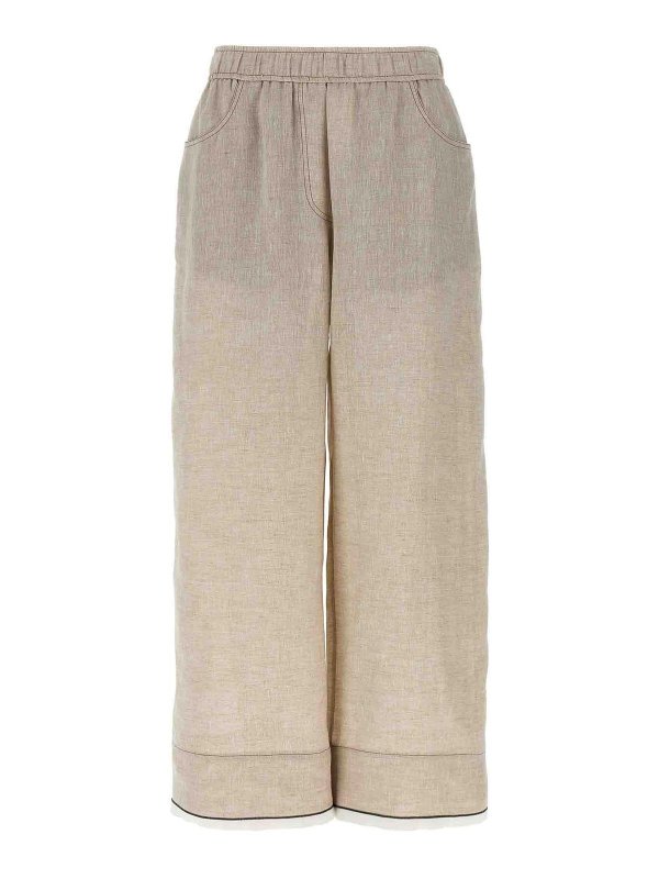 BRUNELLO CUCINELLI: Casual Hosen - Casual Hose - Beige