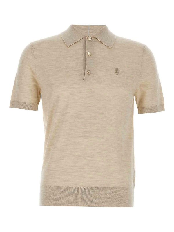 BURBERRY: polo shirts - Wool Polo Shirt