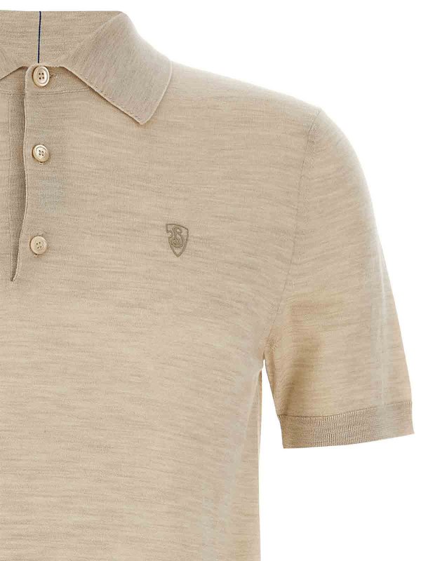 The Best Shops BURBERRY: polo shirts - Wool Polo Shirt