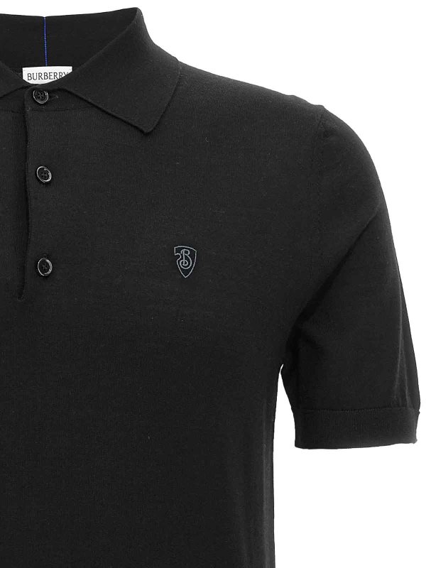 The Best Shops BURBERRY: polo shirts - Wool Polo Shirt